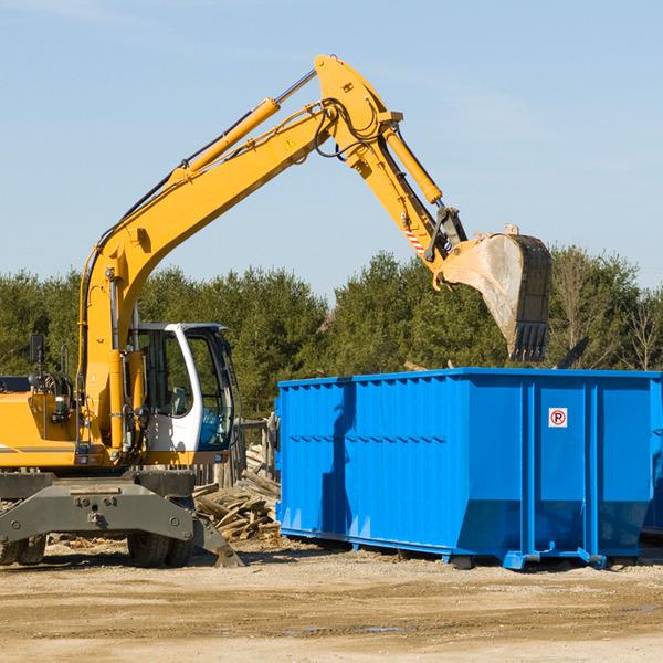 what size residential dumpster rentals are available in Gorman NC